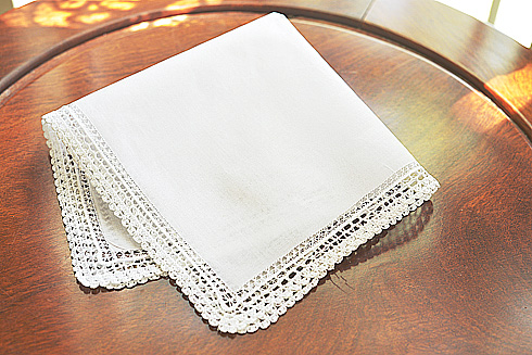 Classic Hemstitch Handkerchief. #2007. - Click Image to Close
